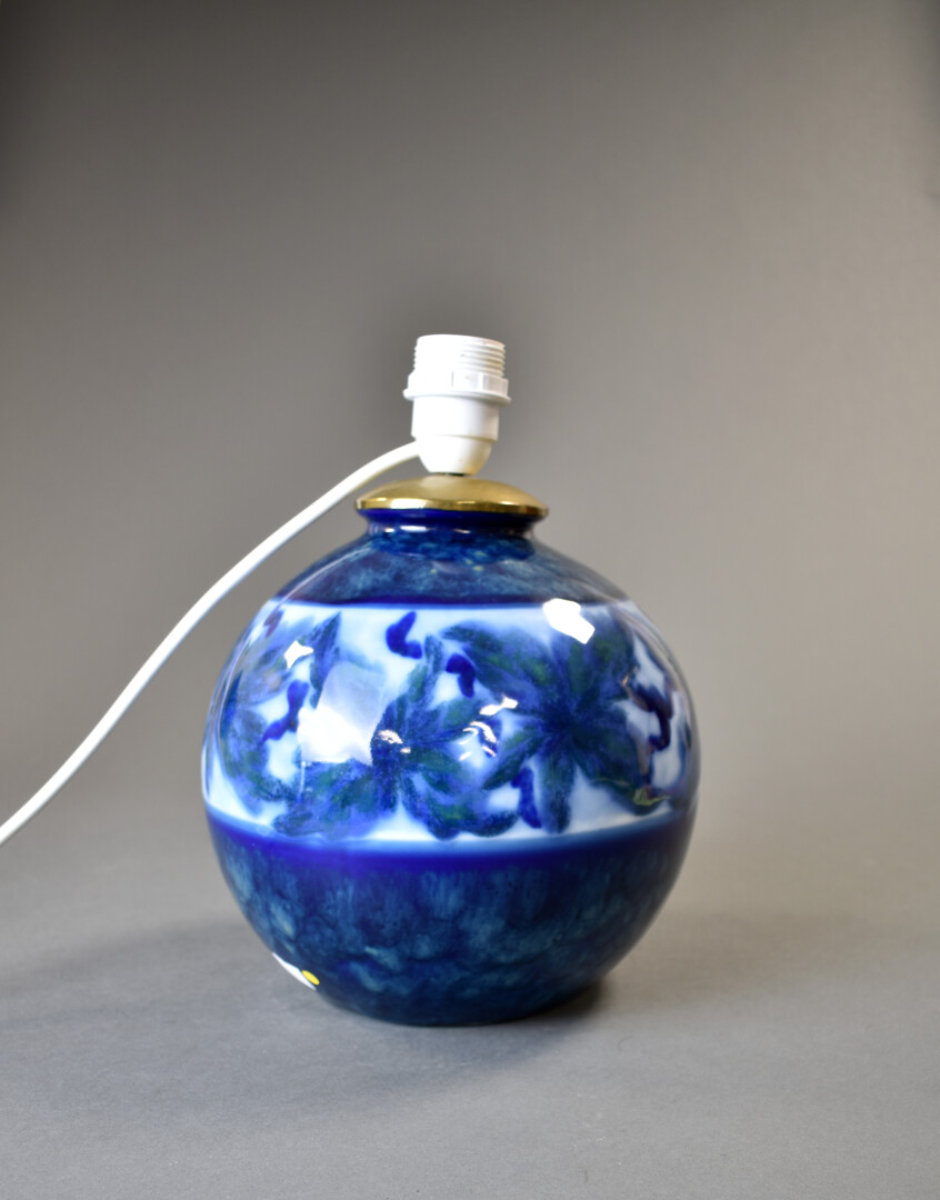 Lampe Berger Camille Tharaud – Porcelaine Fleurs Roses – XXe – Diffuseur Aromathérapie