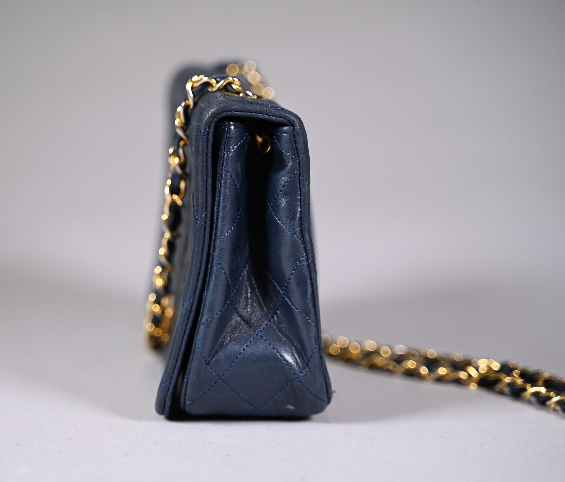 M-ioi-M Sac à bandoulière en cuir matelassé pour femme, sac à bandoulière à double chaîne réglable, sac à bandoulière à rabat de designer, Noir-moyen (27,9 cm), Moyen