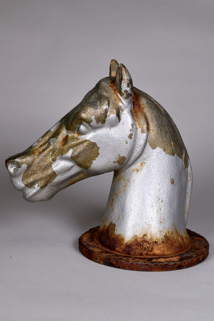 Statue Décorative 2 Têtes De Cheval En Résine Effet Bois - 18 Cm - Collection Naturecraft, Déco Intérieur