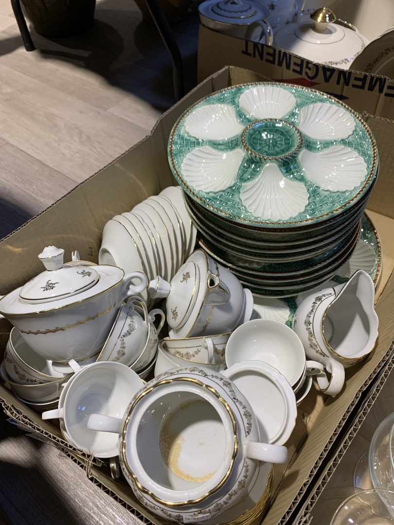 Ancien Service De Table Villeroy & Bosch – Porcelaine Dorée 1920-1949