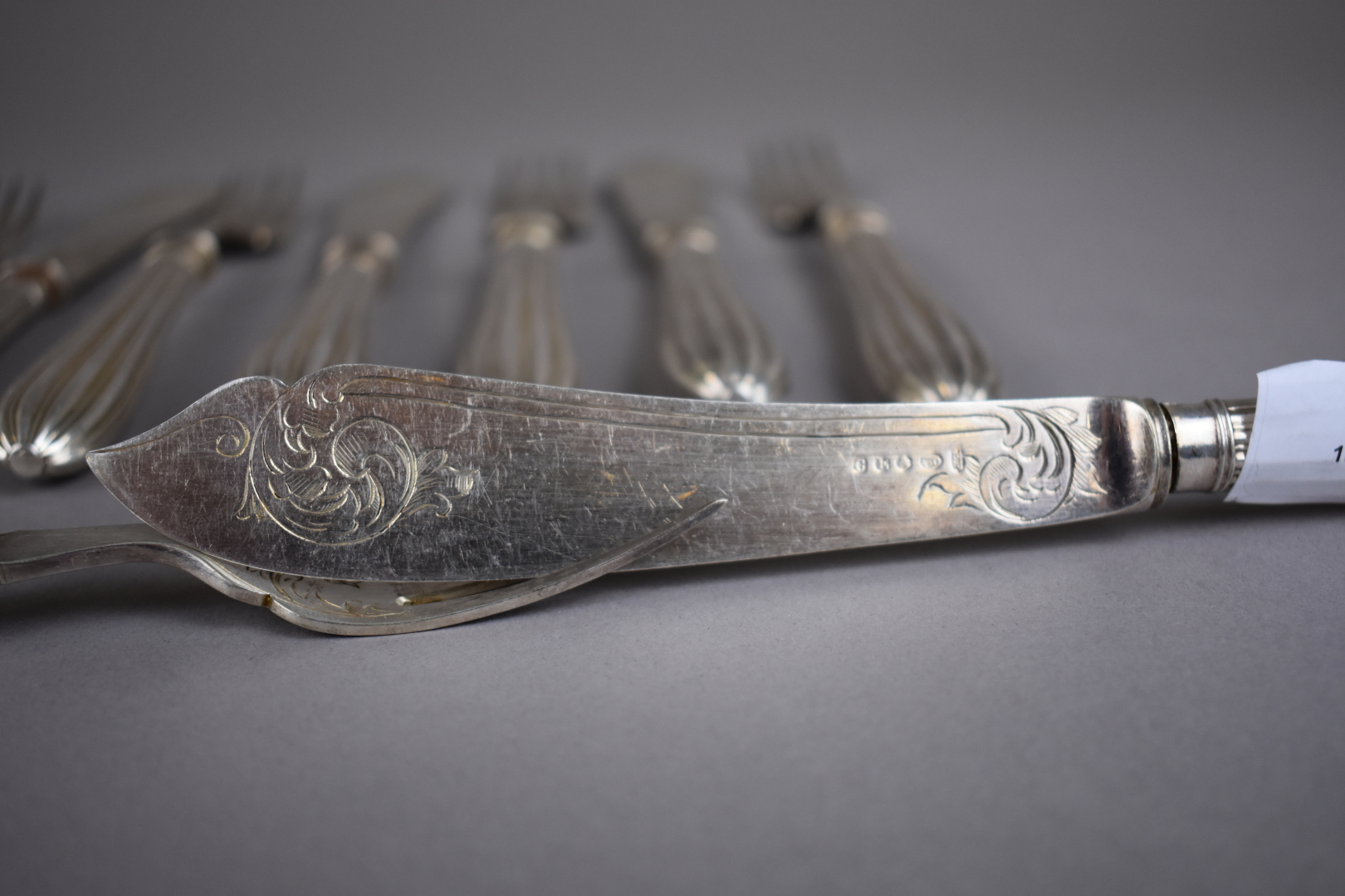 L&D🇫🇷 Orfèvre Boulenger Lot 8 Pièces Couverts À Poisson Metal Argenté Poinçon