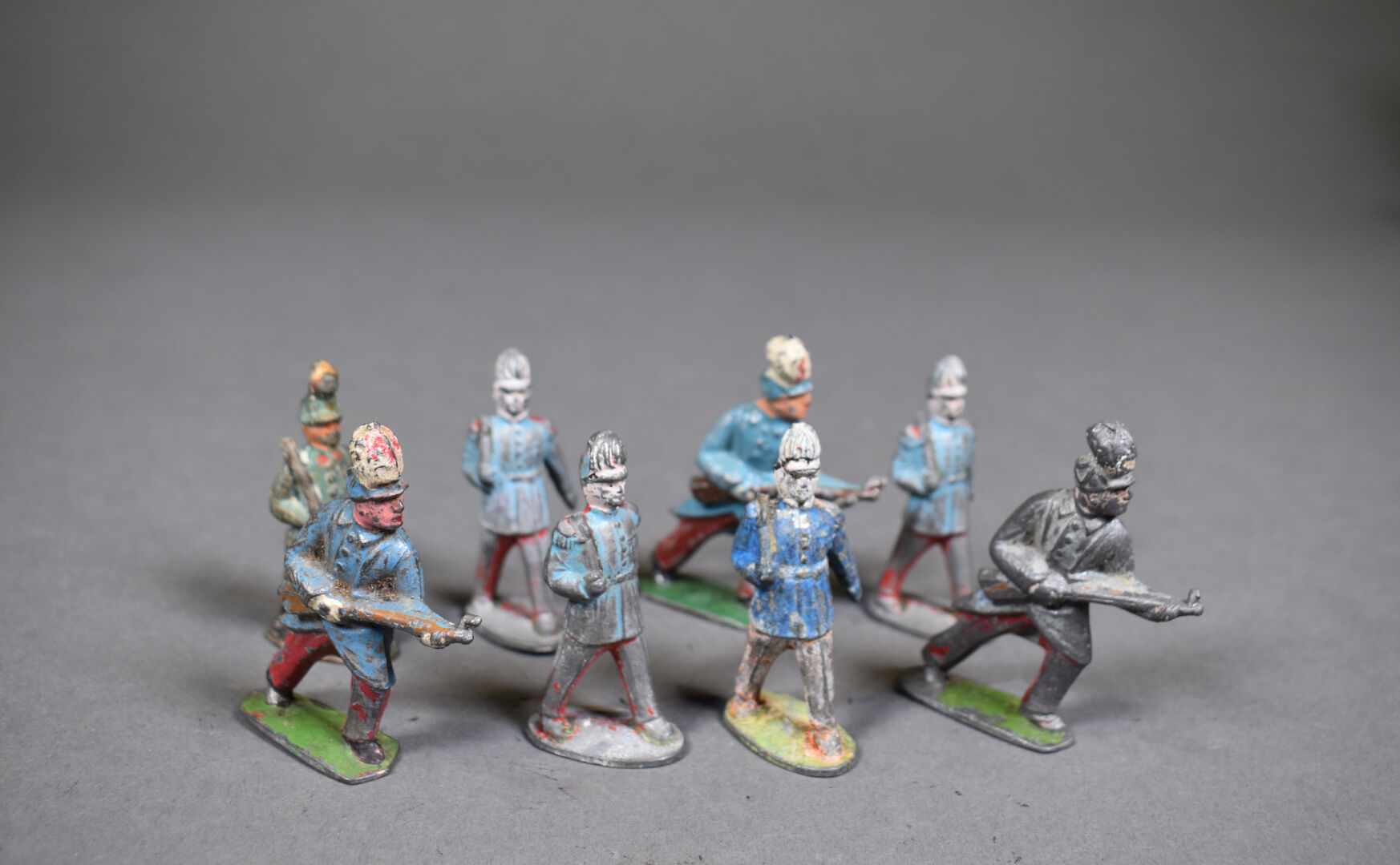 Lot De 6 Figurines Cavaliers 60 Mm 1/32 - Plomb Creux - Première Guerre Mondiale